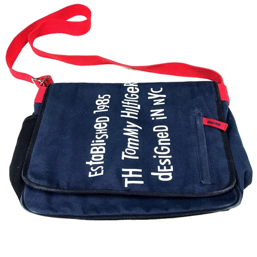 Vintage Tommy Hilfiger Denim Messenger Bag Laptop